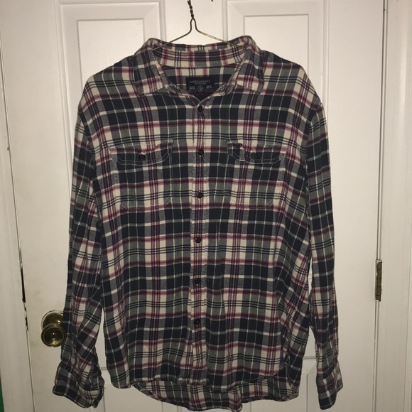 American Eagle athletic fit flannel - Picture 1 of 3